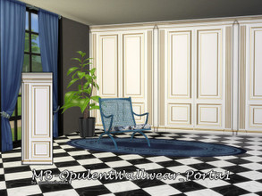 Sims 4 — MB-OpulentWallwear_Porta1 by matomibotaki — MB-OpulentWallwear_Porta1 Wallpaper with fake door effect and