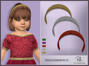 Sims 4 — Toddler Headband RPL131 by RobertaPLobo — Headband for Toddler Girls TS4 :: 5 Swatches :: Base game compatible