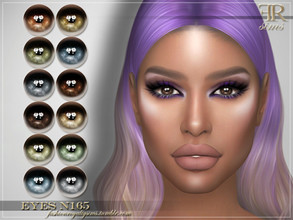 Sims 4 — Eyes N165 by FashionRoyaltySims — Standalone Custom thumbnail All ages and genders 12 color options HQ texture