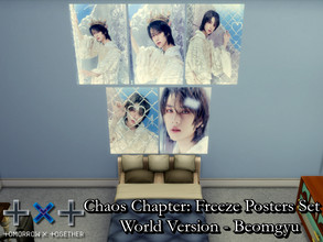 Sims 4 — TXT Freeze: World Posters Set 3 (Beomgyu) - REQUIRES MESH by PhoenixTsukino — Set of posters featuring KPOP idol