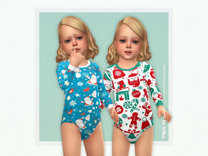 Sims 4 — Christmas Onesie by lillka — Christmas Onesie You will find it in the bottom category 6 swatches Base game