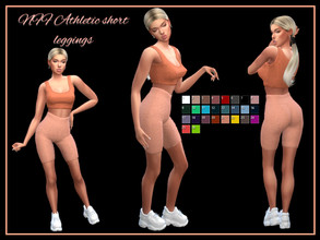Sims 4 — NFF Athletic short leggings by Nadiafabulousflow — Hi guys! This upload its a elastic athletic short leggings -