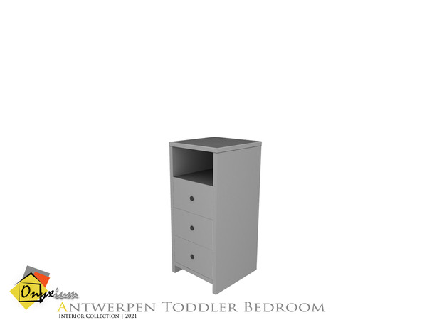 Sims 4 — Antwerpen End Table by Onyxium — Onyxium@TSR Design Workshop Toddler Bedroom Collection | Belong To The 2021