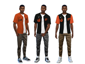 Sims 4 — MLB San Francisco Giants Jersey by AeroJay — - Clothing For Adult - 3 Swatches - City Living Required - Thank