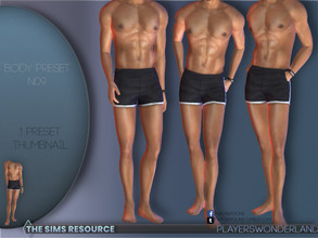 Sims 4 — Body Preset N09 by PlayersWonderland — This body preset has been specifically made for male bodies! It has a fit