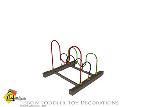 Sims 4 — Lisbon Wooden Bead Roller Coaster Toy by Onyxium — Onyxium@TSR Design Workshop Toddler Bedroom Collection |