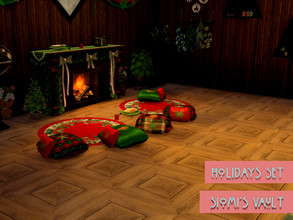 Sims 4 — Holidays Wood Floor by siomisvault — Wooden floor for your cottage thanks for the support Siomi's Vault