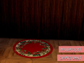 Sims 4 — Holidays Rug by siomisvault — A cozy Christmas Rug thanks for the support and love Siomi's Vault