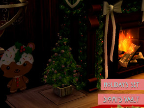 Sims 4 — Holidays Tree by siomisvault — A cute small Christmas Tree for your holidays! thanks for the support and love