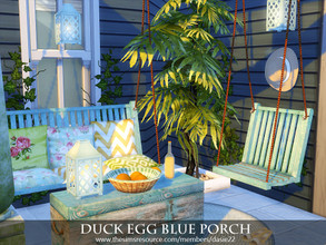Sims 4 — Duck Egg Blue Porch by dasie22 — Duck Egg Blue Porch is a charming terrace. The porch is a part of Duck Egg Blue