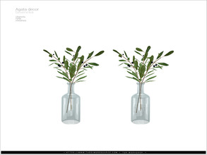 Sims 4 — Agata decor - olive branches by Severinka_ — Olive branches in the glass bottle From the set 'Agata livingroom