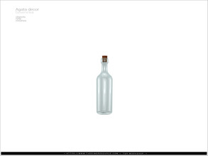 Sims 4 — Agata decor - bottle cork v01 by Severinka_ — Bottle with cork v01 From the set 'Agata livingroom decor' Build /