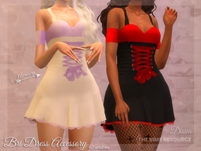 Sims 4 — Bri Dress Accessory by Dissia — Accessory for my Bri Dress which change part of the dress color Available in 47