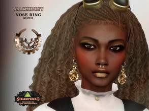 Sims 4 — Steampunked Machinist Nose Ring by Suzue — -New Mesh (Suzue) -6 Swatches -For Female and Male (Teen to Elder)
