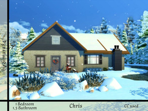 Sims 4 — Chris by Simara84 — A cozy and modern house perfect for winter holidays. Build in Henford. Lotsize: 40x30