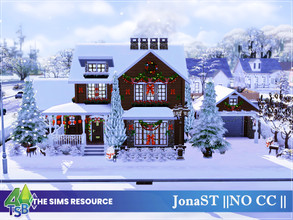 Sims 4 — JonaST || NO CC || by Bozena — The house is located in the Foundry Cove . Willow Creek. garage bedroom -4