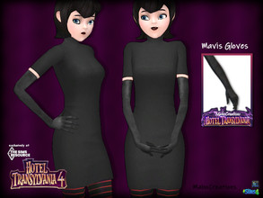 Sims 4 — Hotel Transylvania 4 - Mavis Gloves by MahoCreations — Hotel Transylvania 4, only on Amazon Prime January 14th,