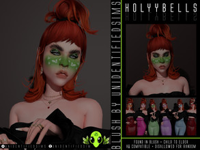 Sims 4 — Hollybells Blush by unidentifiedsims — Found in blush HQ compatible Teen to elder Works with all skins Custom