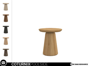 Sims 4 — Coturnix End Table Wooden by wondymoon — - Coturnix Poolside - End Table Wooden - Wondymoon|TSR - Creations'2021