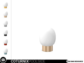 Sims 4 — Coturnix Table Lamp by wondymoon — - Coturnix Poolside - Table Lamp - Wondymoon|TSR - Creations'2021