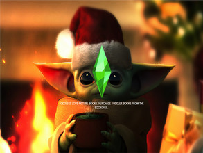 Sims 4 — Baby Yoda Christmas Loading Screen by H-N-M-09 — Cute Baby Yoda Christmas Loading Screen