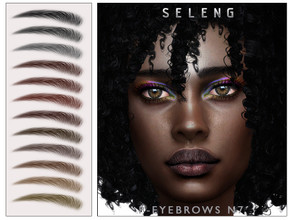 Sims 4 — P-Eyebrows N7[Patreon] by Seleng — The eyebrows has 21 colours and HQ compatible. Allowed for teen, young adult,