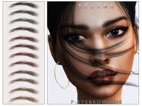 Sims 4 — P-Eyebrows N8[Patreon] by Seleng — The eyebrows has 21 colours and HQ compatible. Allowed for teen, young adult,