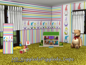 Sims 4 — MB-HiggledyPiggledy_Imps by matomibotaki — MB-HiggledyPiggledy_Imps Funny kids wallpaper with little imps and