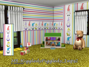 Sims 4 — MB-HiggledyPiggledy_Imps2 by matomibotaki — MB-HiggledyPiggledy_Imps2 Funny kids wallpaper with little imps and