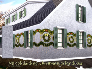Sims 4 — MB-SolidSiding_ChristmasGarlandBase by matomibotaki — MB-SolidSiding_ChristmasGarlandBase Matching plaster