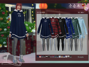Sims 4 — OUTFIT  MITIS  by DanSimsFantasy — This outfit consists of a coat combined with a pants. You have 16 samples.