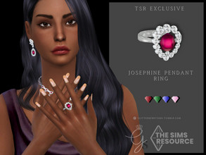 Sims 4 — Josephine Pendant Ring by Glitterberryfly — A non engagement ring, in the style of the Josephine collection! 