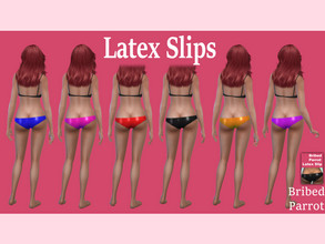Sims 4 — Latex Slips by BribedParrot — Latex Slips A slip with lots of reflectivity to mimic the look of latex. Underwear