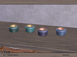 Sims 4 — Lucas Decor. Bowls by soloriya — Three bowls in one mesh. Part of Lucas Decor set. 4 color variations. Category: