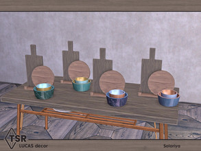Sims 4 — Lucas Decor. Cutting Boards by soloriya — Cutting boards with bowls. Part of Lucas Decor set. 4 color