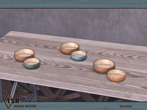 Sims 4 — Noah Decor. Bowls, v3 by soloriya — Two bowls in one mesh. Part of Noah Decor set. 3 color variations. Category: