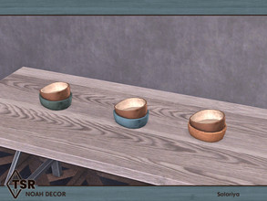 Sims 4 — Noah Decor. Bowls, v4 by soloriya — Two bowls in one mesh. Part of Noah Decor set. 3 color variations. Category: