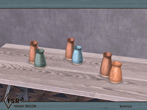 Sims 4 — Noah Decor. Jugs by soloriya — Two jugs in one mesh. Part of Noah Decor set. 3 color variations. Category: