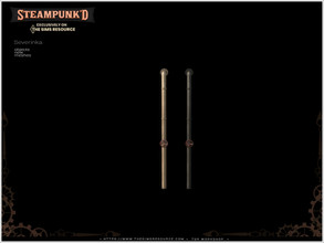 Sims 4 — Steampunked - wall pipe SW by Severinka_ — Wall pipe (SHORT WALLS) From the set 'Steampunked Pt.II decor' The