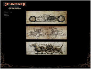 Sims 4 — Steampunked - poster v01 by Severinka_ — Poster v01 From the set 'Steampunked Pt.II decor' The 'Steampunked' TSR