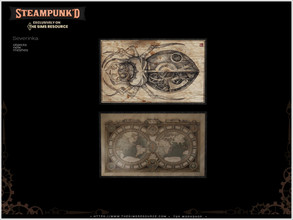 Sims 4 — Steampunked - poster v02 by Severinka_ — Poster v02 From the set 'Steampunked Pt.II decor' The 'Steampunked' TSR