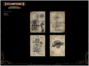 Sims 4 — Steampunked - poster v03 by Severinka_ — Poster v03 From the set 'Steampunked Pt.II decor' The 'Steampunked' TSR