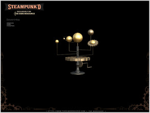 Sims 4 — Steampunked - animated astronomy model by Severinka_ — Animated astronomy model From the set 'Steampunked Pt.II