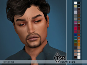 Sims 4 — Beard Logan by soloriya — Beard with mustache in 36 colors. Male only. Ages from teen to elder. HQ compatible.
