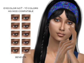 Sims 4 — Eyecolor No7 [HQ] by Benevita — Eyecolor No7 HQ Mod Compatible 10 Colors I hope you like!