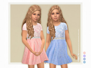 Sims 4 — Hana Dress by lillka — Hana Dress 4 swatches Base game compatible Custom thumbnail
