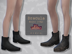 Sims 4 — Hotel Transylvania 4 - Dracula Boots. by Pipco — Dracula's boots from Hotel Transylvania 4. Base Game Compatible