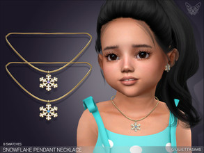 Sims 4 — Snowflake Pendant Necklace For Toddlers by feyona — Snowflake Pendant Necklace For Toddlers comes with 8 colors