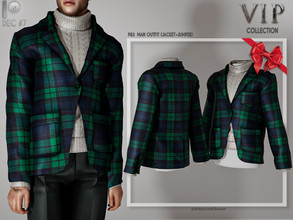 Sims 4 —  [PATREON]  (Early Access) MAN OUTFIT (JACKET+JUMPER) P83 by busra-tr — 6 colors AdulT-Elder-Teen-Young Adult