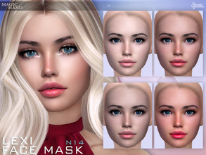 Sims 4 — Lexi Face Mask N14 by MagicHand — Pale face mask (5 shades) - HQ compatible. Preview - CAS thumbnail Pictures
